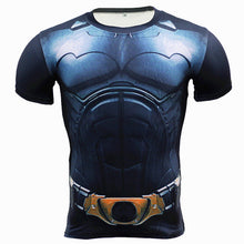New Fitness Compression Shirt Men Anime Superhero Punisher Skull Captain Americ Superman 3D T Shirt Bodybuilding Crossfit tshirt