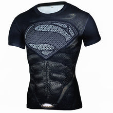 New Fitness Compression Shirt Men Anime Superhero Punisher Skull Captain Americ Superman 3D T Shirt Bodybuilding Crossfit tshirt