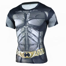 New Fitness Compression Shirt Men Anime Superhero Punisher Skull Captain Americ Superman 3D T Shirt Bodybuilding Crossfit tshirt