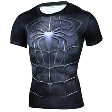 New Fitness Compression Shirt Men Anime Superhero Punisher Skull Captain Americ Superman 3D T Shirt Bodybuilding Crossfit tshirt