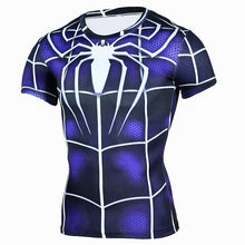 New Fitness Compression Shirt Men Anime Superhero Punisher Skull Captain Americ Superman 3D T Shirt Bodybuilding Crossfit tshirt