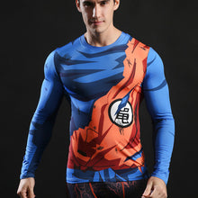 2017 New Men's Fashion Goku Dragon Ball 3D Print Casual Short Sleeve Cosplay T-Shirt Compression Tshirts Fitness ZOOTOP BEAR
