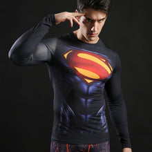 Long Sleeve Fitness SupermanTshirts R